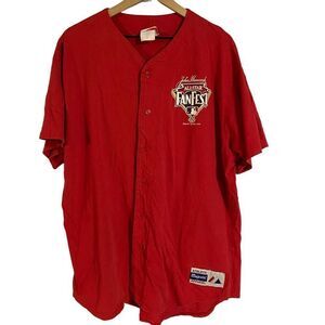 Vintage 1999 MLB All Star Game Fan Fest Jerset Majestic T-Shirt Mens Size XL